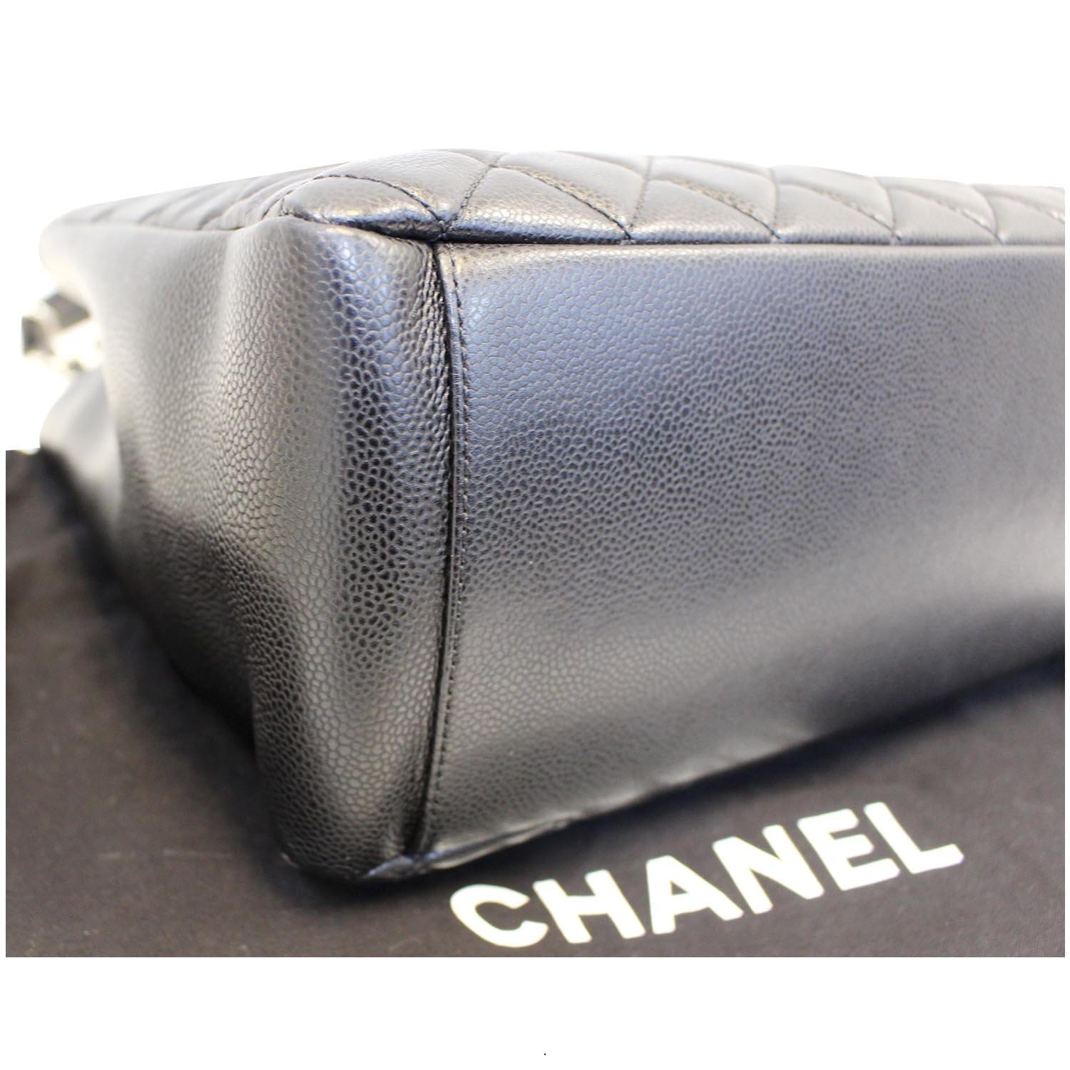 Chanel Shopping Basket Calfskin Silver Black - US