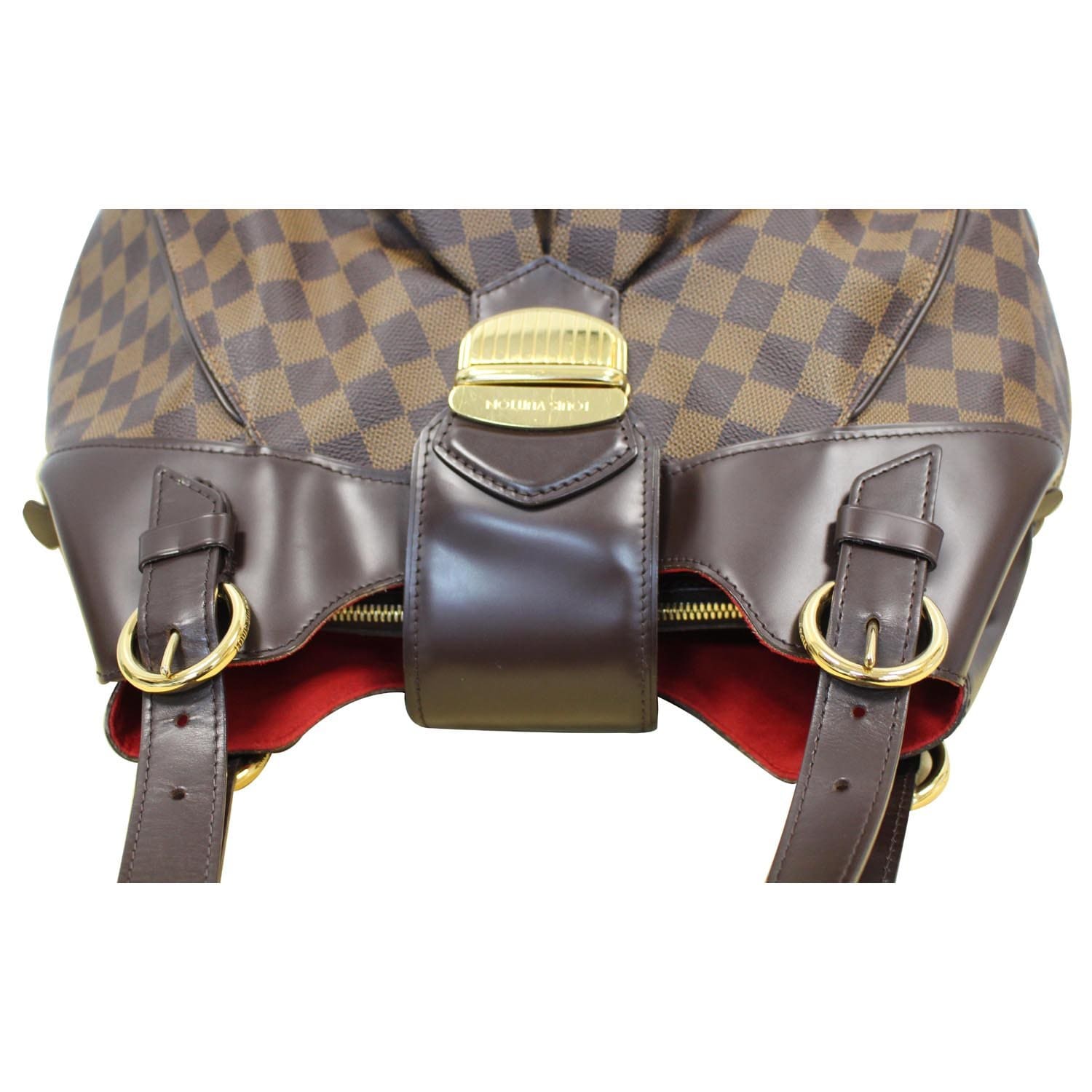100% Authentic Louis Vuitton Sistina GM Damier Ebene Shoulder Bag