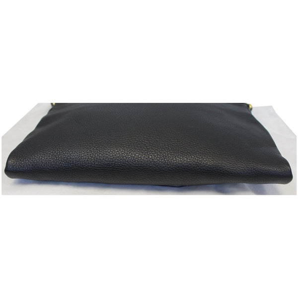 Prada Vitello Daino Leather Crossbody Bag Black bottom view
