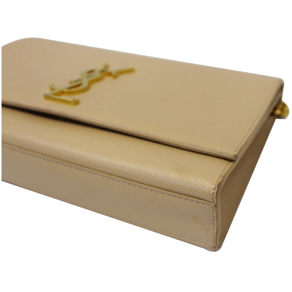 YVES SAINT LAURENT Kate Medium Leather Crossbody Bag Beige