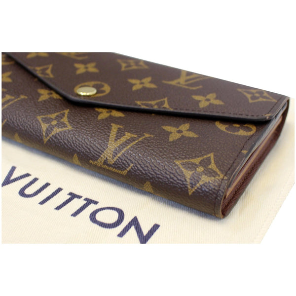 LOUIS VUITTON Sarah Monogram Canvas Wallet Brown