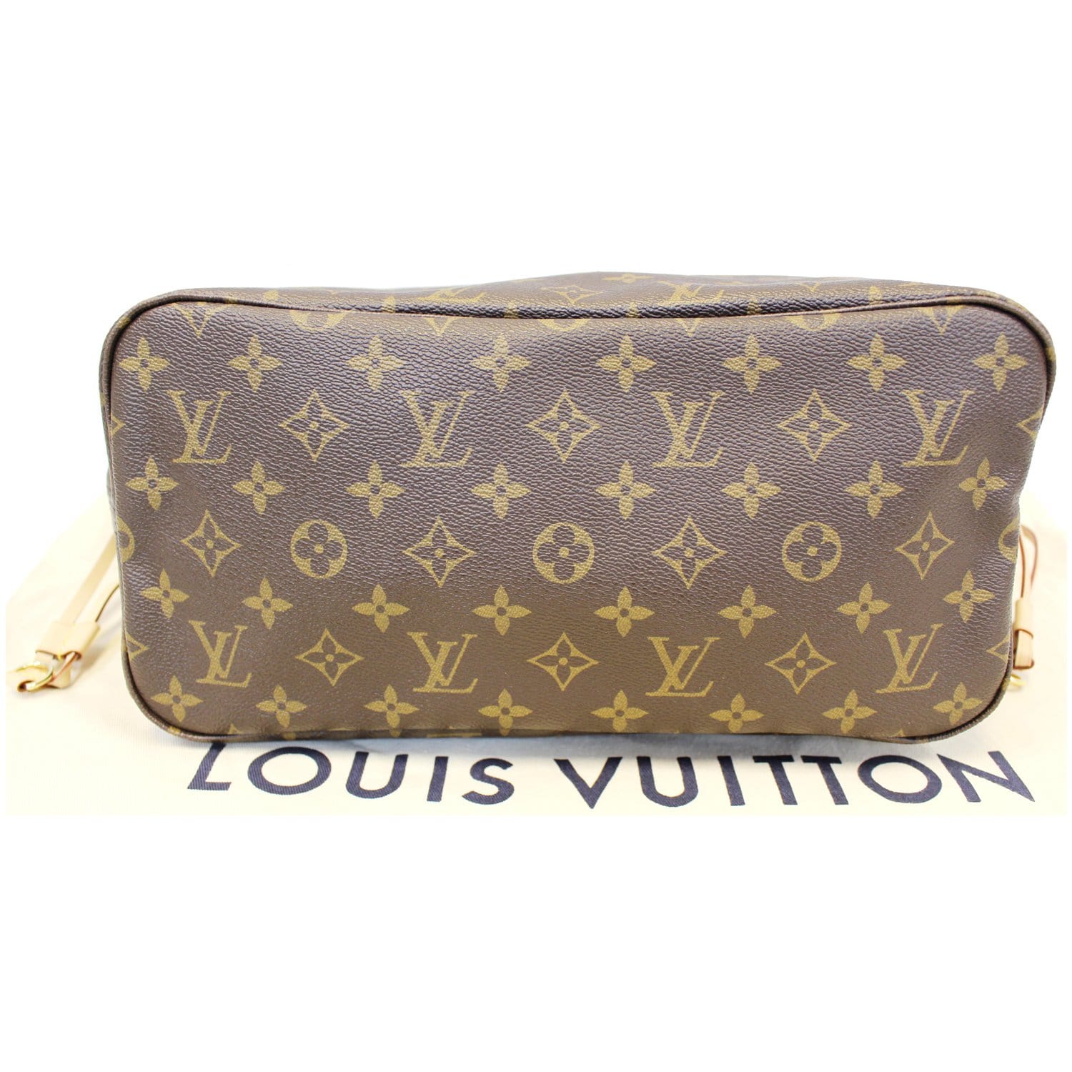 Neverfull tote Louis Vuitton Brown in Cotton - 21822572