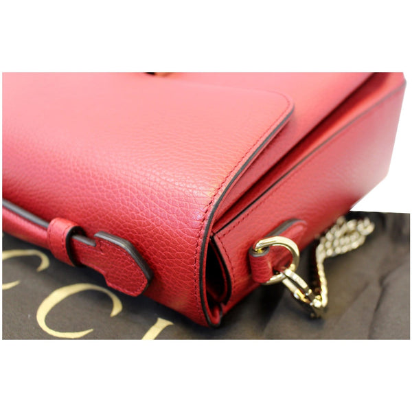 Gucci Shoulder Bag Interlocking GG Calfskin Leather - left view