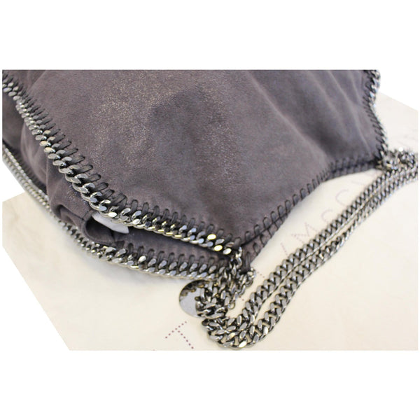 STELLA MCCARTNEY Falabella Shaggy Deer Large Tote Bag Grey