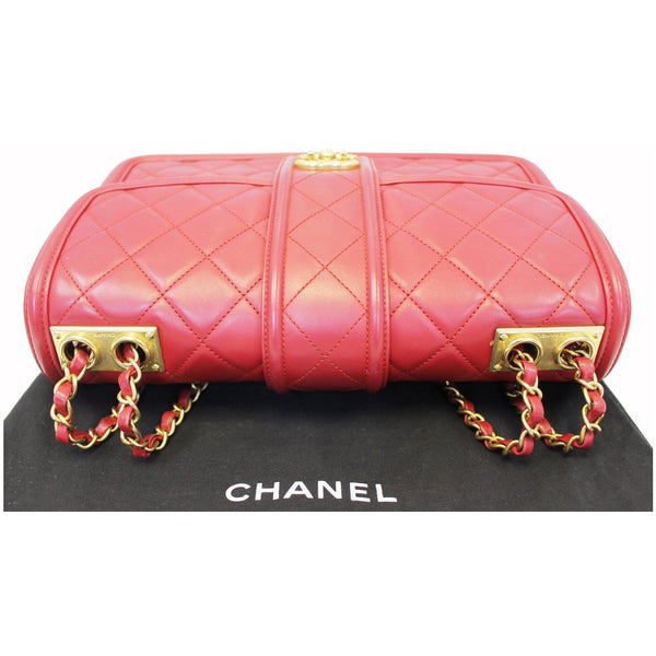 Chanel Flap Large Elegant CC Calfskin Shoulder Bag - front view