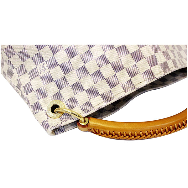 LOUIS VUITTON Artsy MM Damier Azur White Shoulder Bag