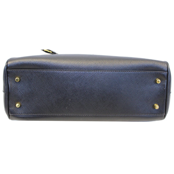 PRADA Saffiano Lux Small Double-Zip Tote Bag Black