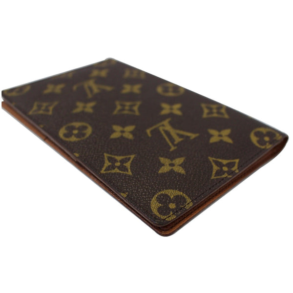 LOUIS VUITTON Monogram Canvas Passport Cover Card Case Brown