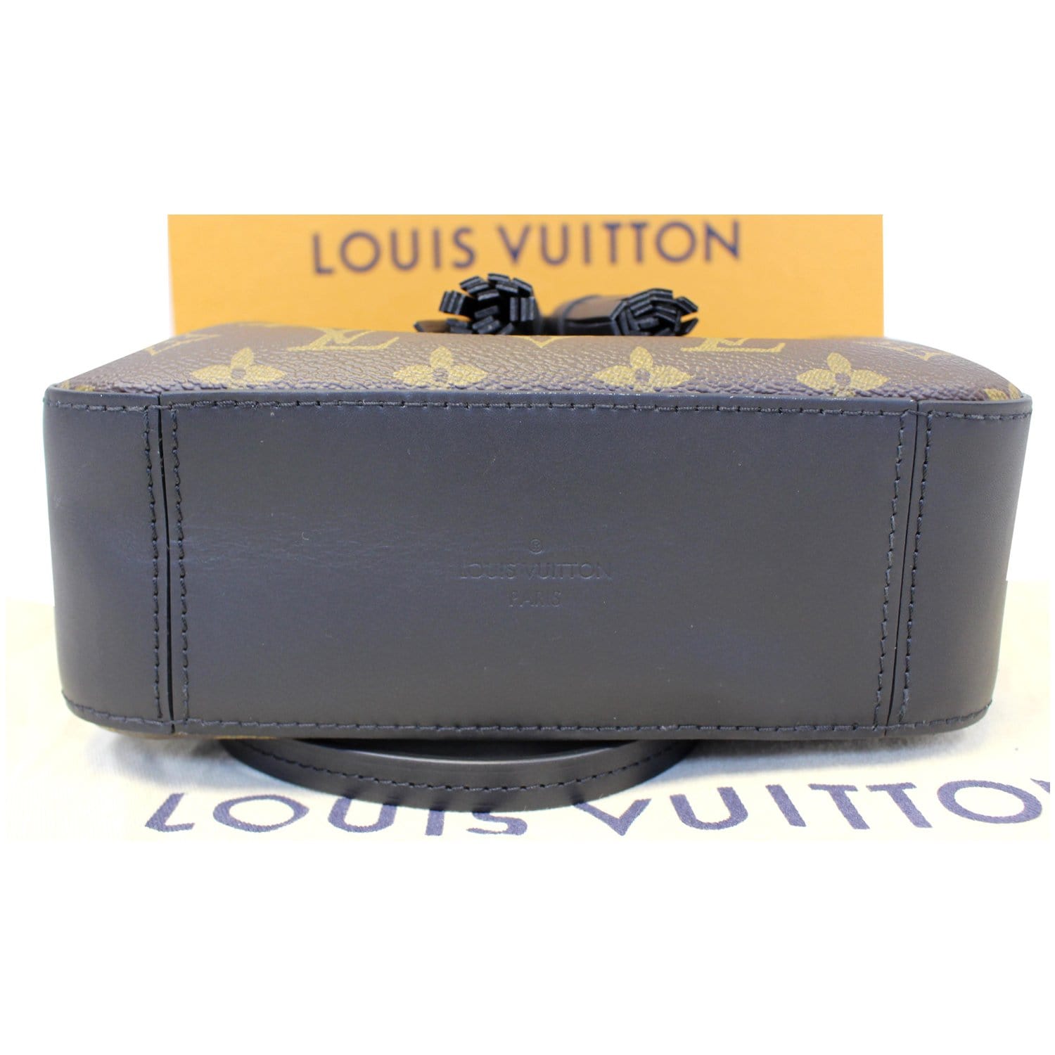 Auth LOUIS VUITTON Saintonge M43555 Noir Monogram CA1199 Shoulder Bag  Leather
