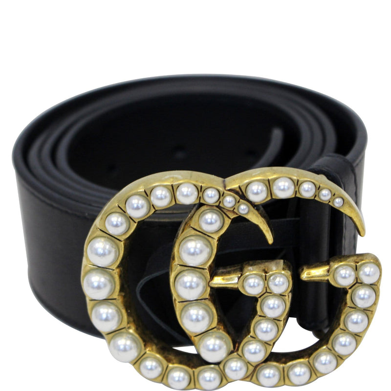 GUCCI ブラック ベルト GGパターン Belt with Interlocking G buckle in black Supreme canvas