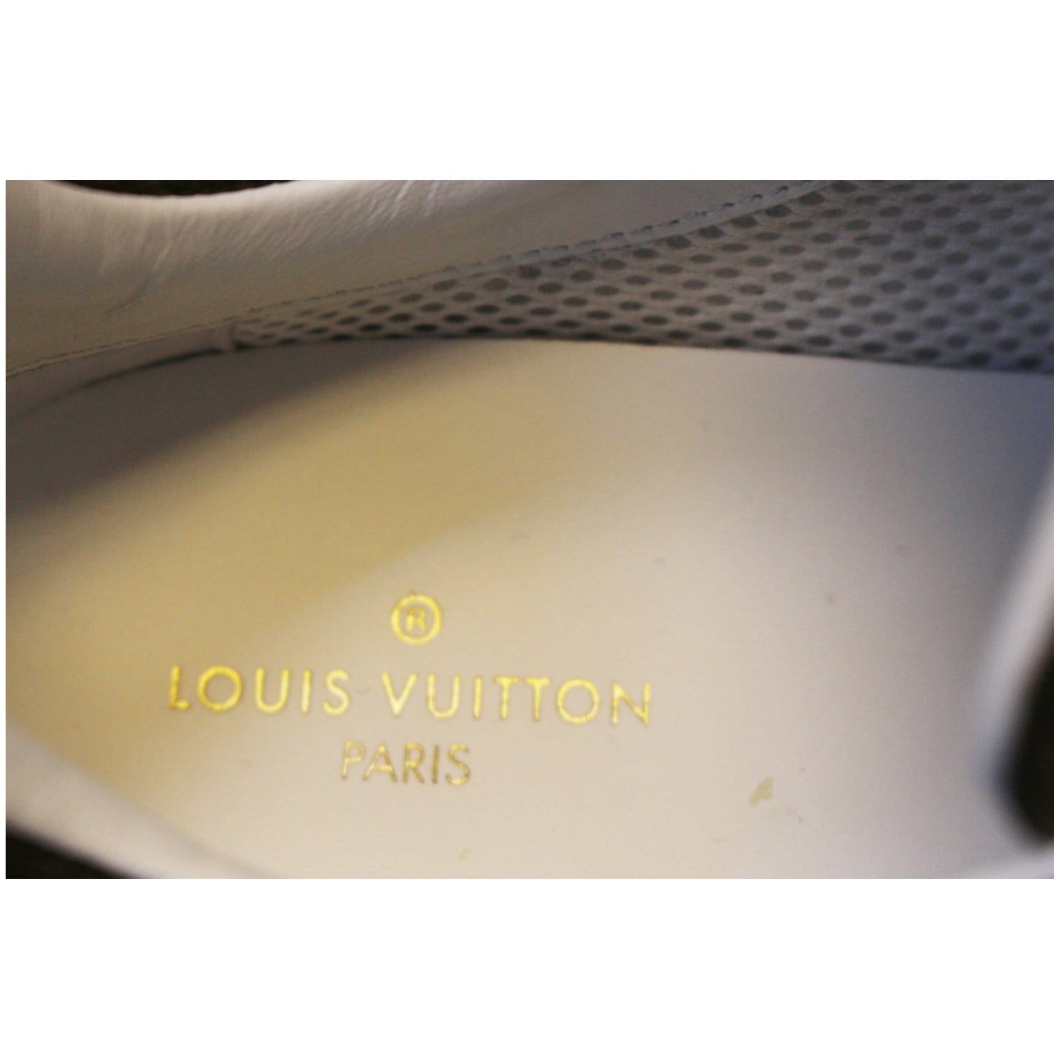 LOUIS VUITTON Suede Calfskin Run Away Sneakers 37.5 Rouge 1205340