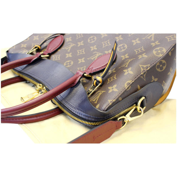 LOUIS VUITTON Tuileries Monogram Canvas Tote Shoulder Bag Brown