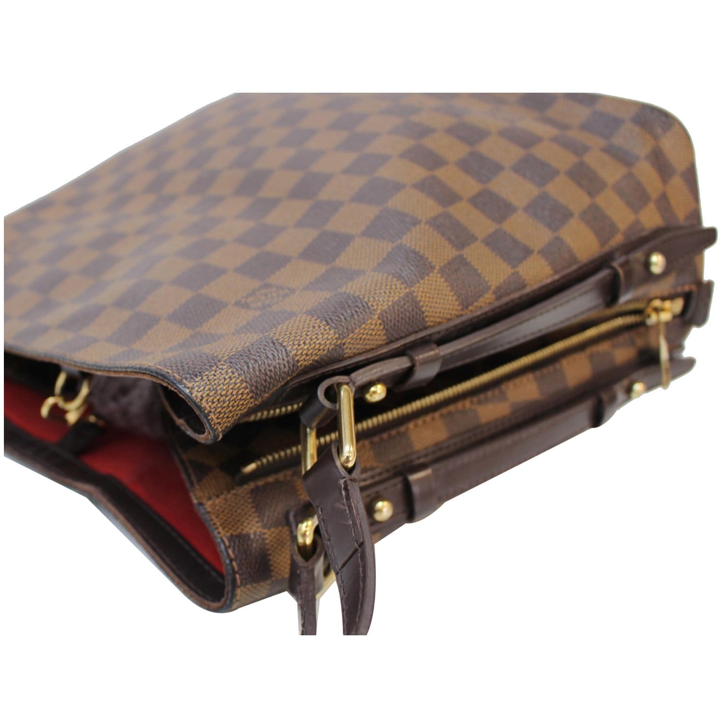 Louis Vuitton Damier Ebene Canvas Rivington Cabas Tote Shoulder Bag