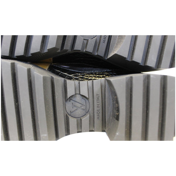 LOUIS VUITTON Laureate Monogram Suede Calfskin Platform Desert Boots-US