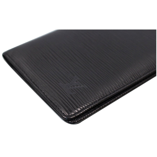 LOUIS VUITTON Brazza Long Epi Wallet Black