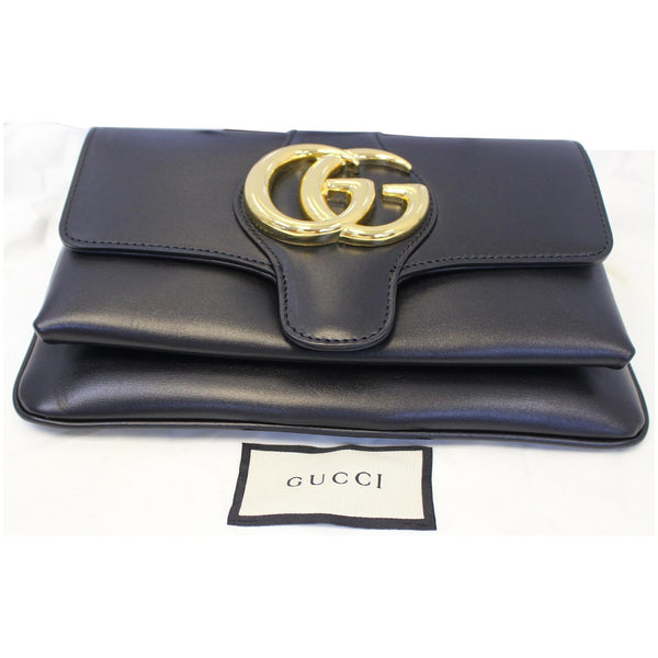 GUCCI Arli Small Leather Shoulder Bag Black 550129-US
