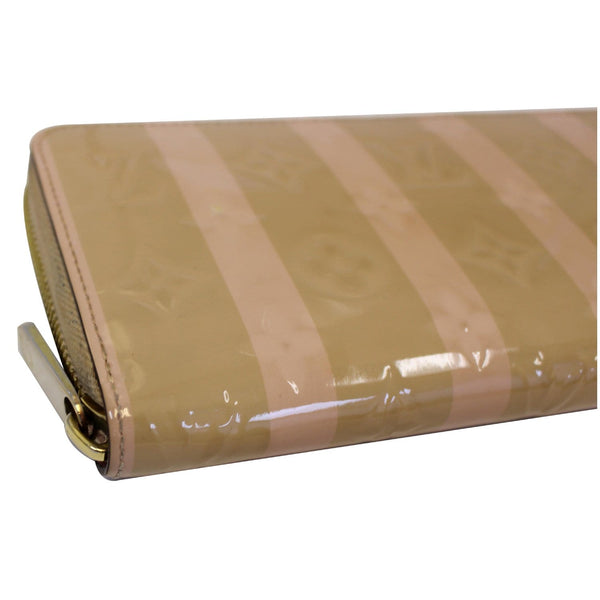 Louis Vuitton Vernis Rayures Wallet Zippy Dune zipper