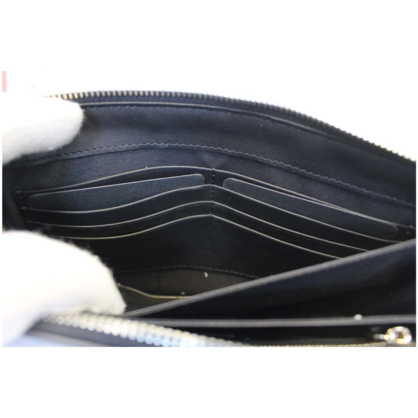 Fendi Clutch Bag Bugs Metal Slim Black For Women - interior 