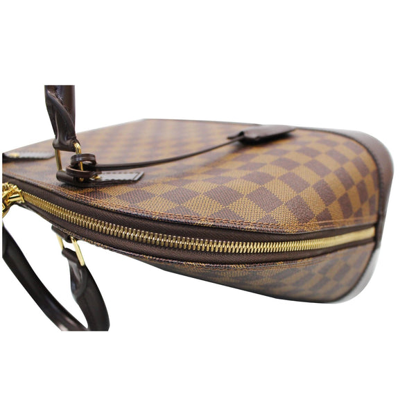 LOUIS VUITTON Alma MM Damier Ebene Satchel Bag Brown