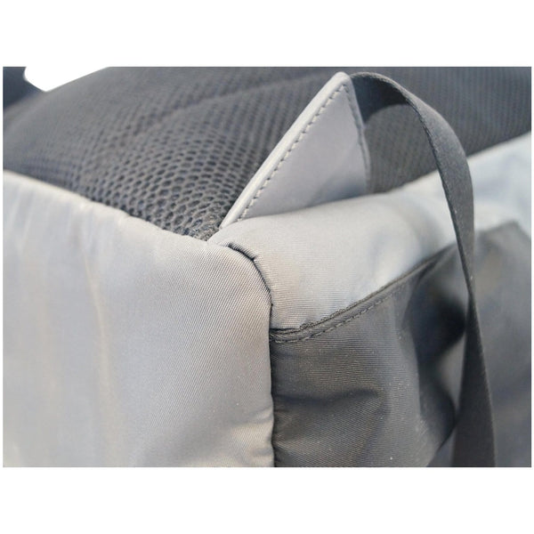 FENDI Shadow Logo Nylon Fabric Backpack Bag Grey/Black