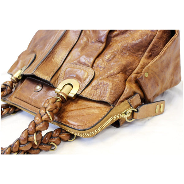 CHLOE Heloise Large Shoulder Handbag Brown