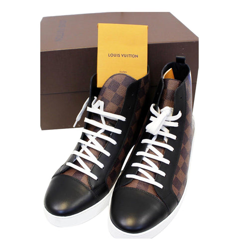 LOUIS VUITTON Damier Ebene Lion Chapman Sneakers  Size US 8.1/2-US