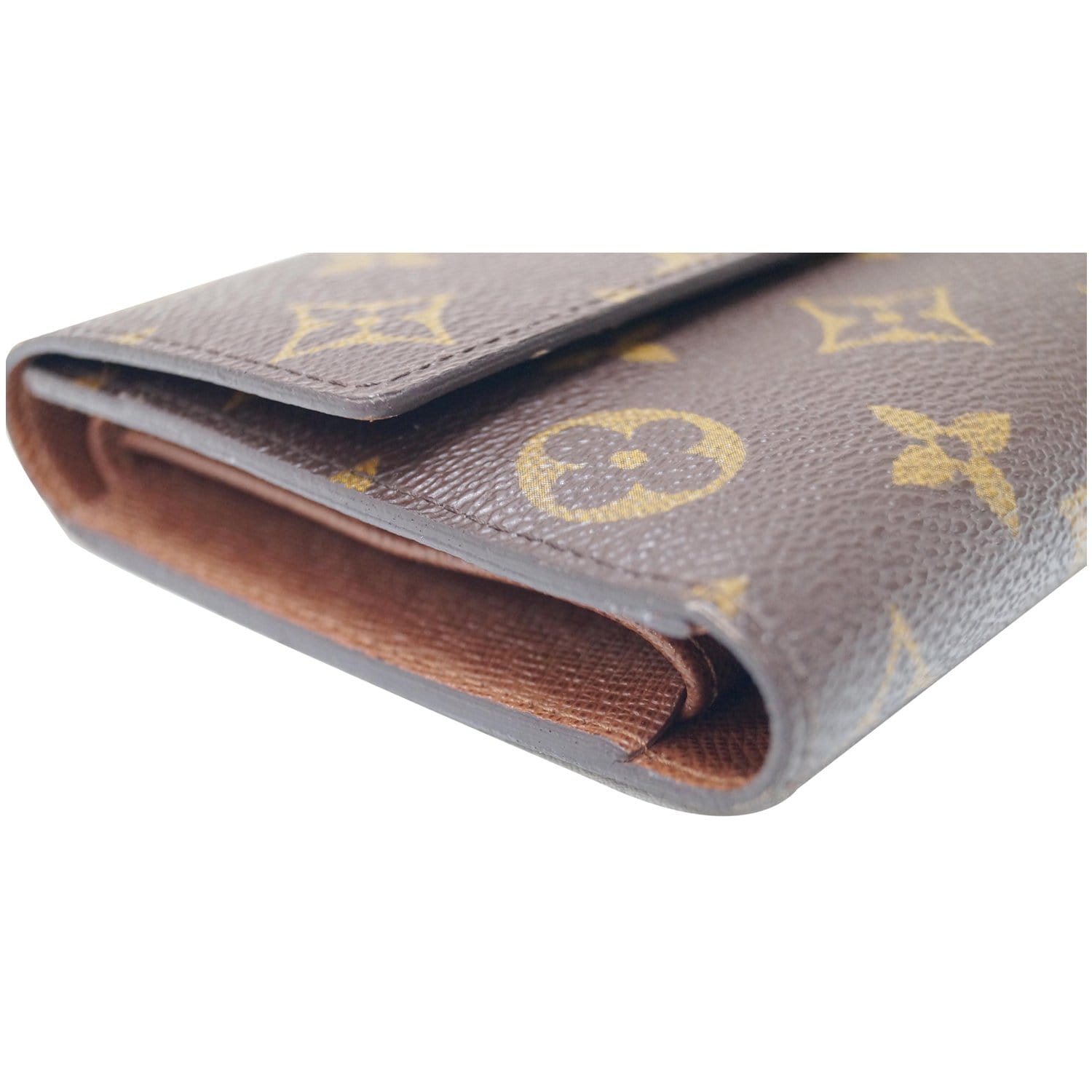 Louis Vuitton Porte Tresor Monogram Wallet & Card Holder Brown