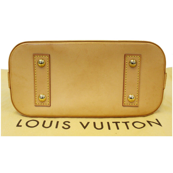 Louis Vuitton Alma BB Monogram Satchel Crossbody Bag - leather
