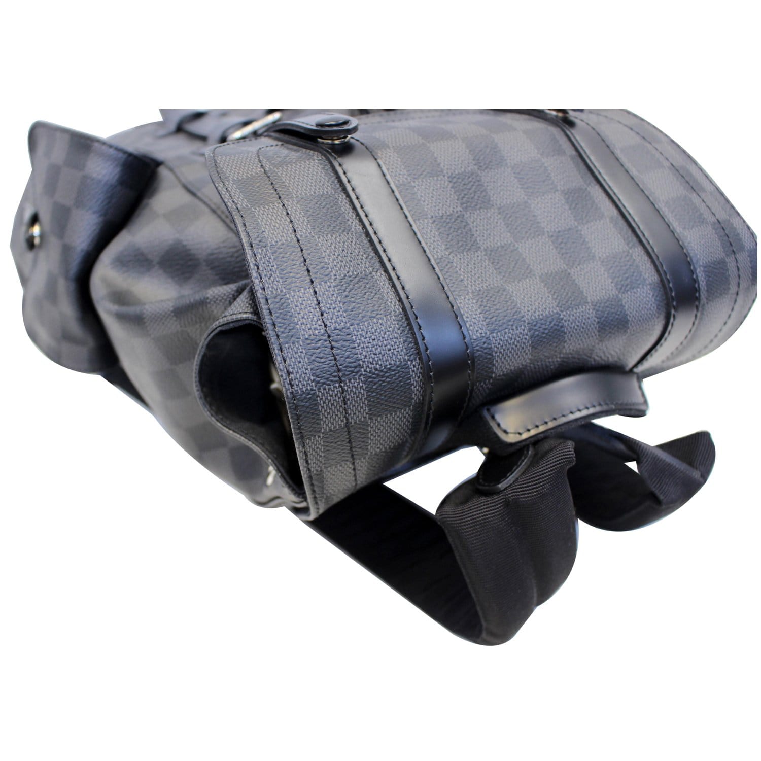 louis vuitton christopher damier graphite blue backpack Louis Vuitton Christopher PM Damier Graphite Backpack
