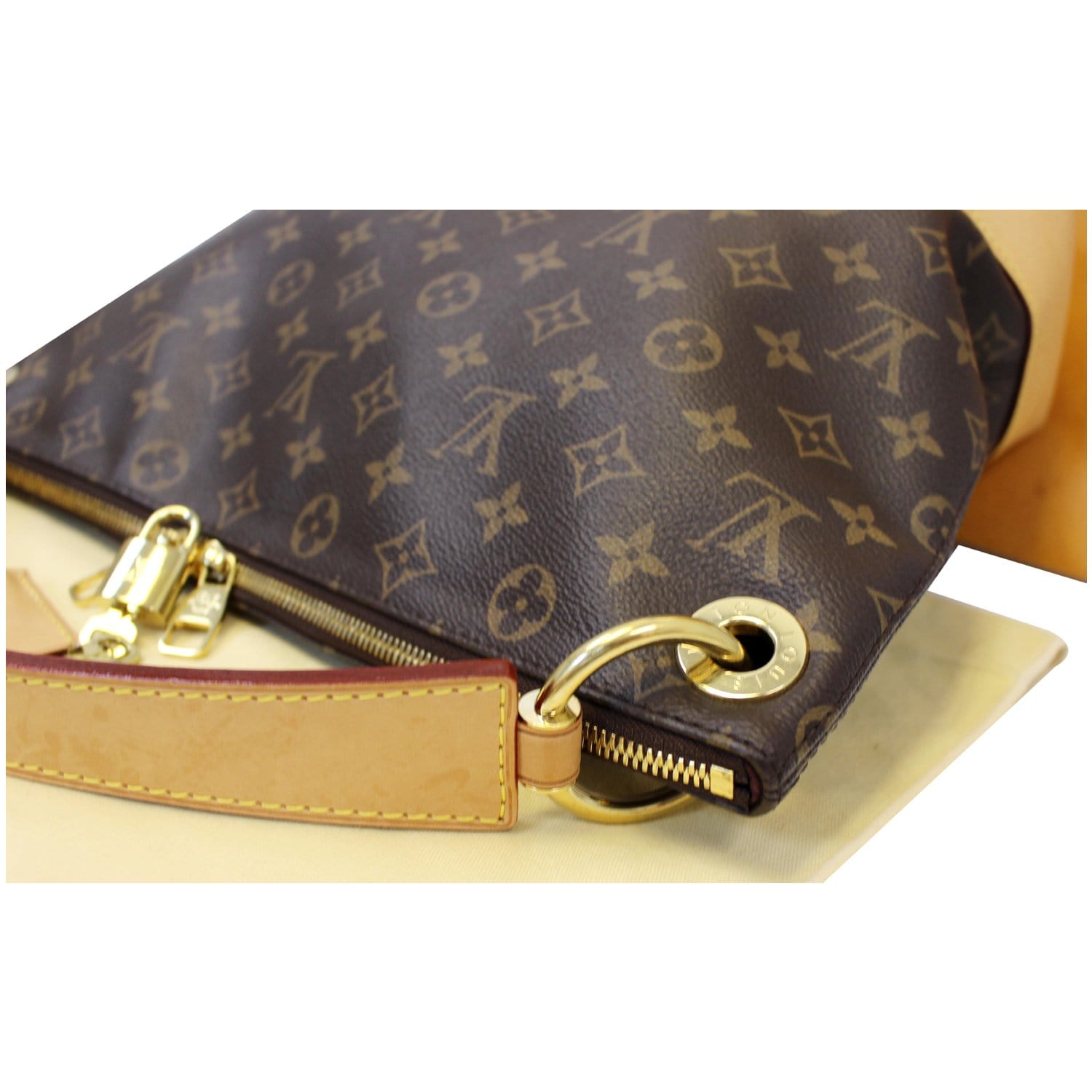 Louis Vuitton Berri Handbag Monogram Canvas PM at 1stDibs