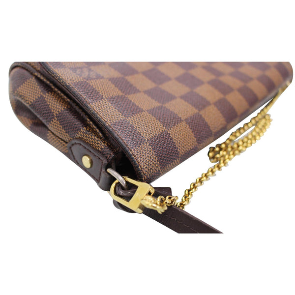 LOUIS VUITTON Favorite PM Damier Ebene Crossbody Bag Brown
