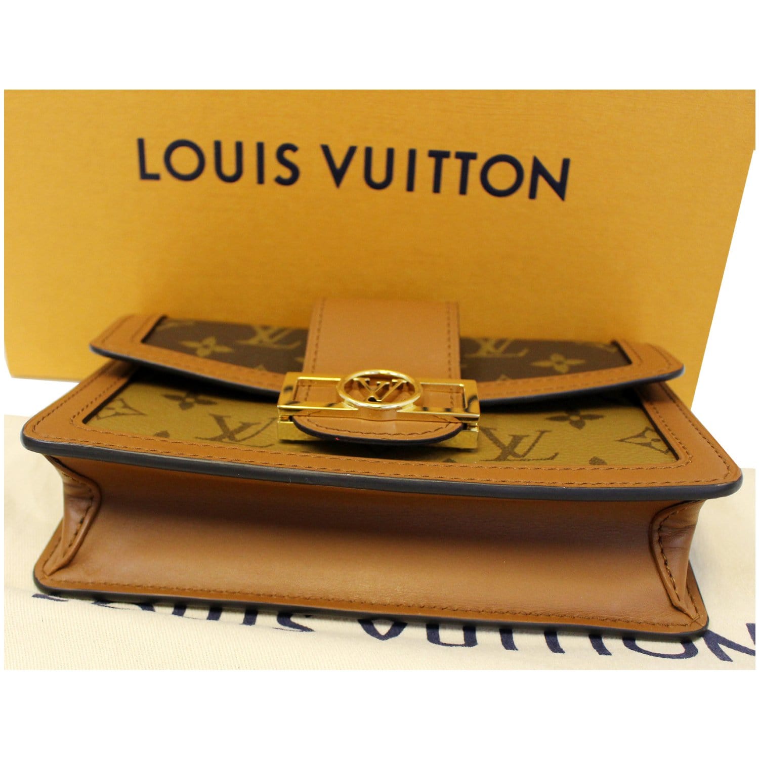 Louis Vuitton Dauphine Bumbag Reverse Monogram Canvas BB Brown 145233112