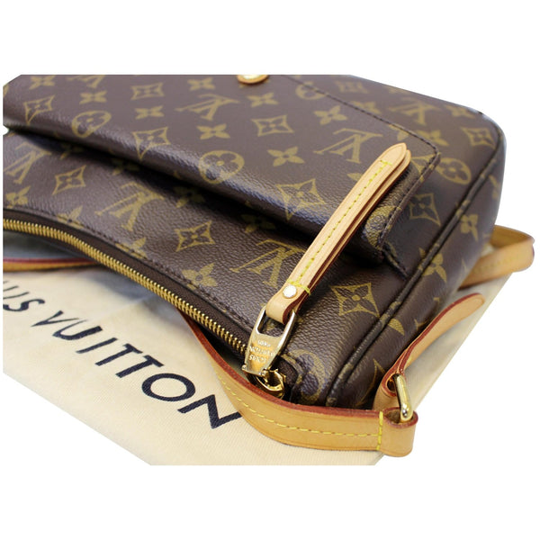 LOUIS VUITTON Mabillon Monogram Canvas Shoulder Crossbody Bag Brown
