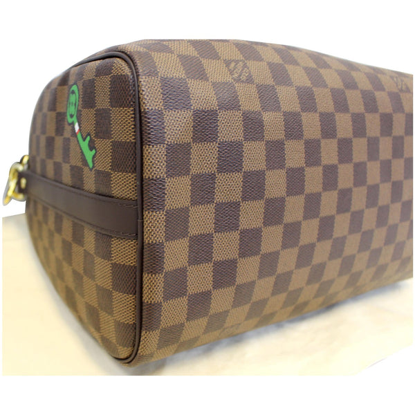 Louis Vuitton Speedy 30 Patches Damier Ebene Bag left