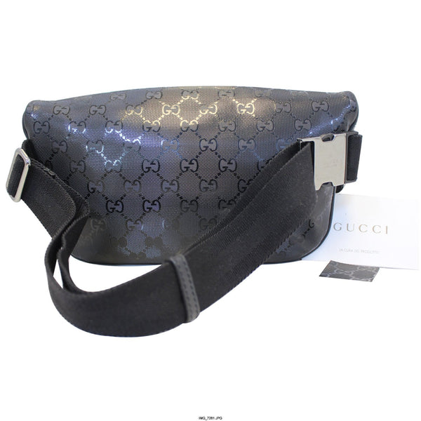 GUCCI GG Imprime Monogram Waist Bum Bag Black 233269