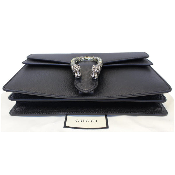 Gucci Shoulder Bag Dionysus Small Leather Black - front view
