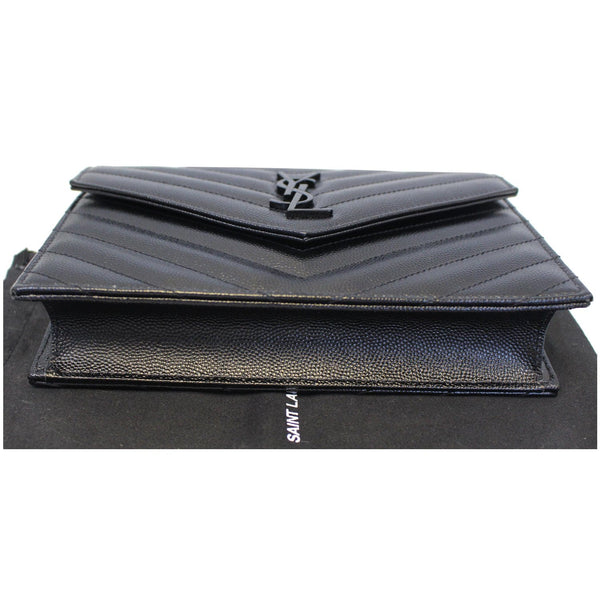 Yves Saint Laurent Wallet Chain Matelasse Chevron - bottom view