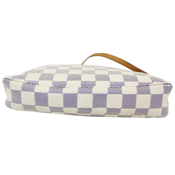 LOUIS VUITTON Pochette Accessoires Damier Azur Pouch White