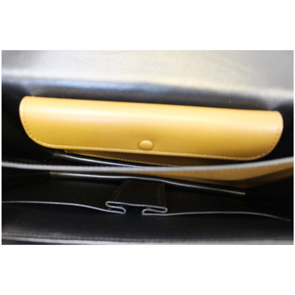 CELINE Bicolor Calfskin Leather Medium Case Shoulder Bag-US