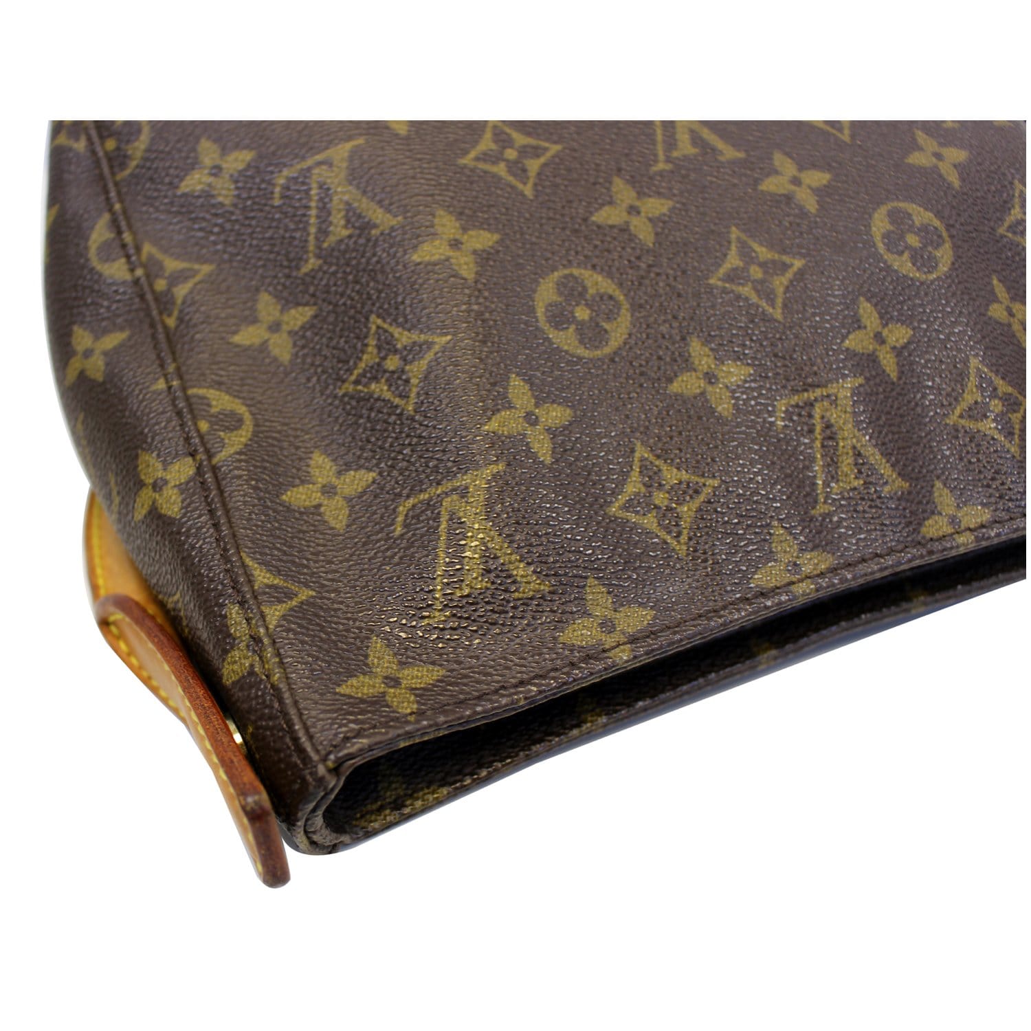 Looping cloth handbag Louis Vuitton Brown in Cloth - 32413885