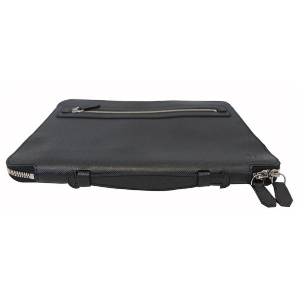 LOUIS VUITTON Vladimir Taiga Leather Document Clutch Bag Grey-US