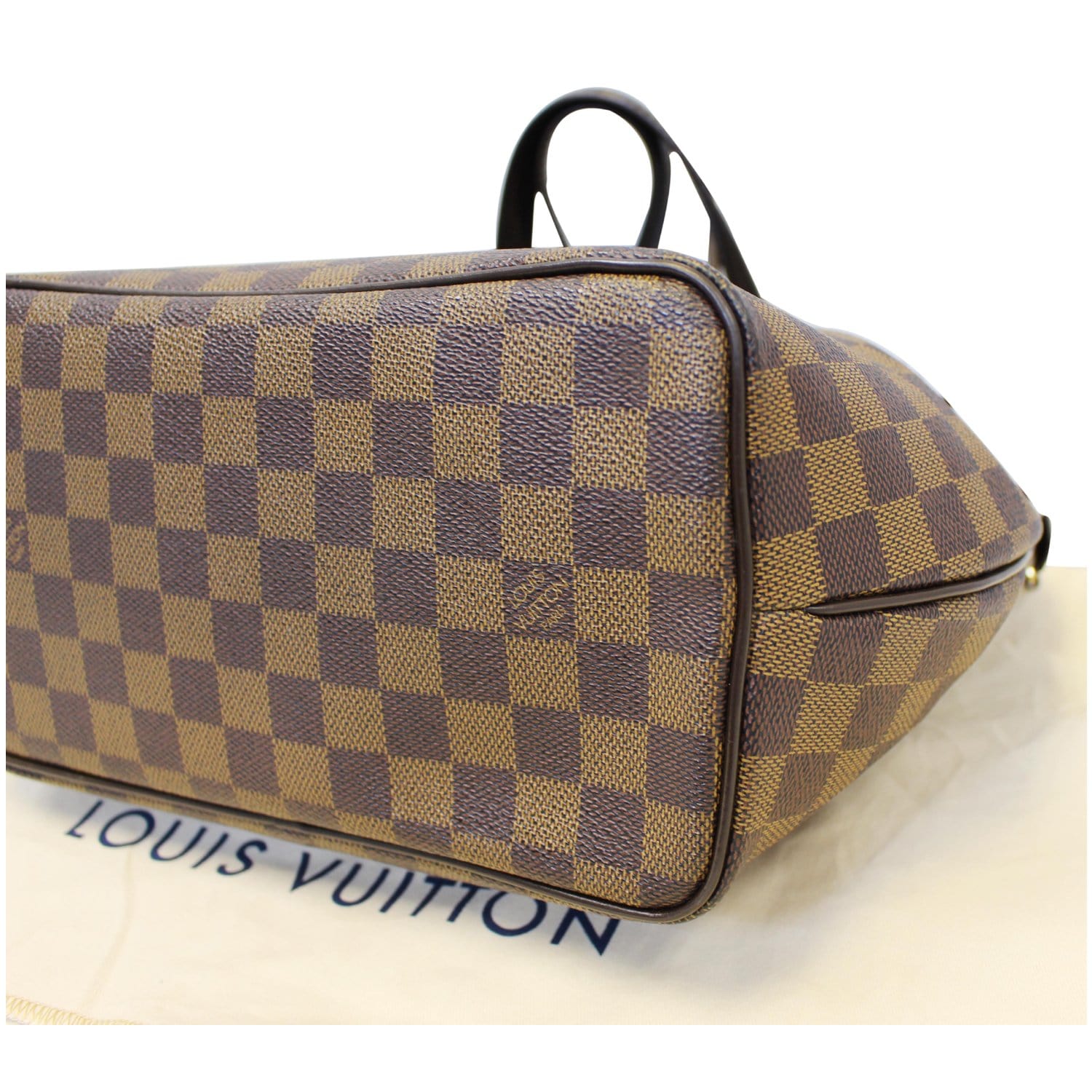 Louis Vuitton Westminster PM Women's Tote Bag N41102() Damier Ebene Brown  Red