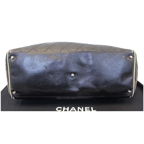 Chanel Tote Bag East West Large Lambskin Leather - back view