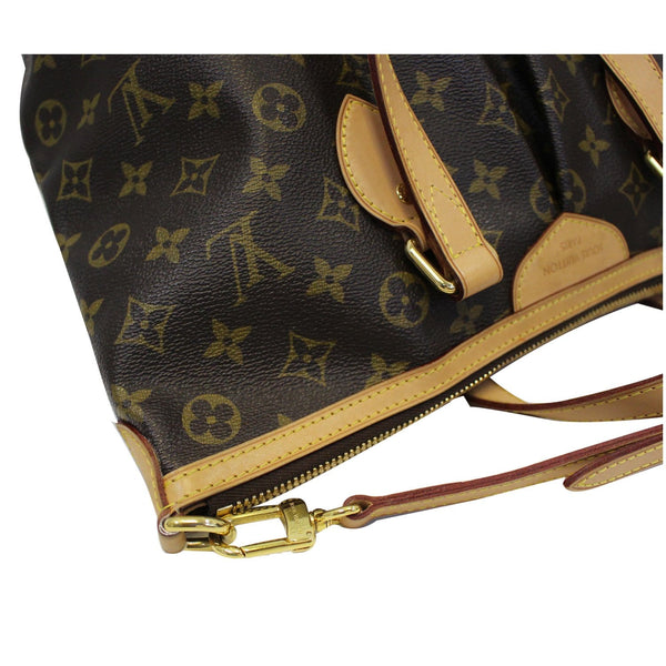 LOUIS VUITTON Palermo PM Monogram Canvas Shoulder Bag Brown