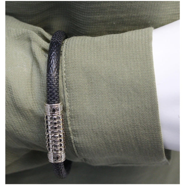 Louis Vuitton Damier Digit Graphite Bracelet on-hand