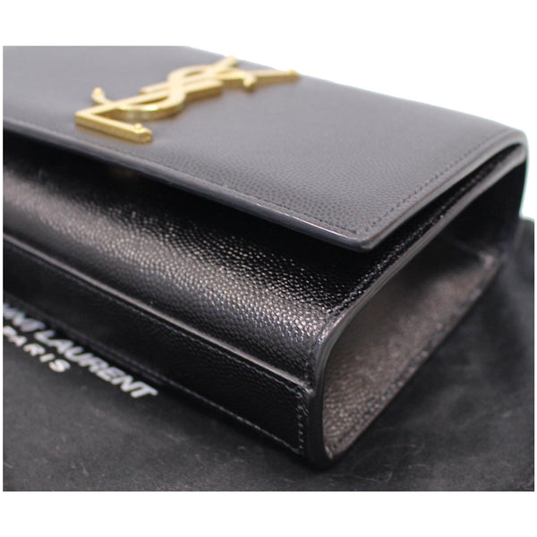 YVES SAINT LAURENT Kate Small Grain De Poudre Crossbody Bag Black