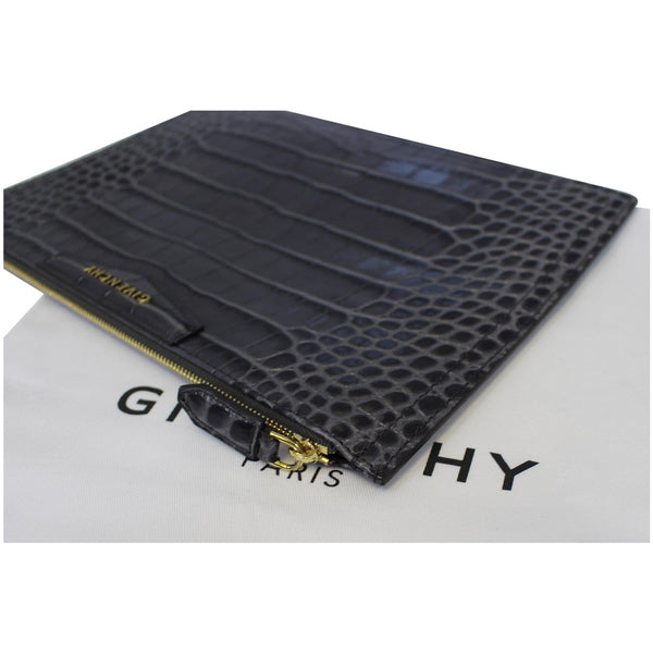 GIVENCHY Medium Antigona Croc Embossed Leather Pouch Grey - 25% OFF