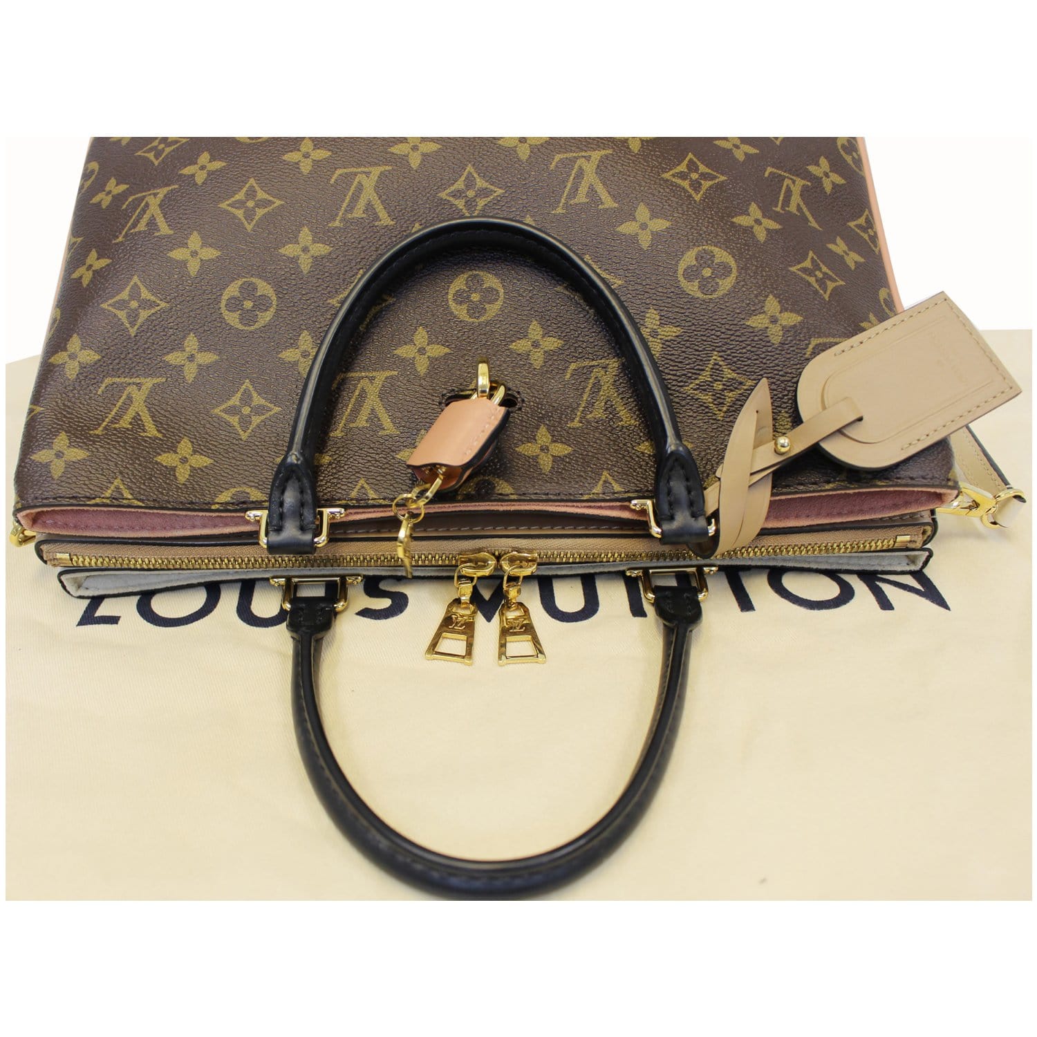 Millefeuille leather bag Louis Vuitton Brown in Leather - 29328717