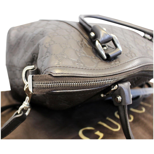 GUCCI Dark Brown Leather Shoulder Bag 341503-US