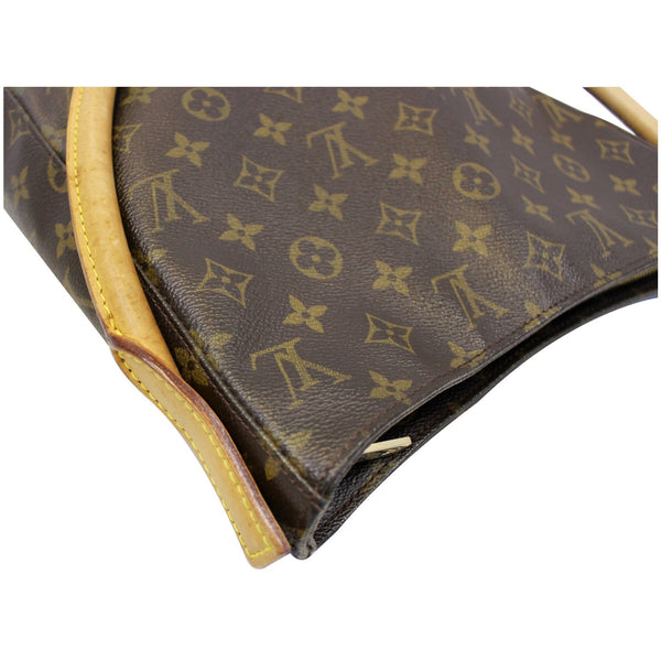 LOUIS VUITTON Monogram Canvas Looping GM Brown Shoulder Bag-US